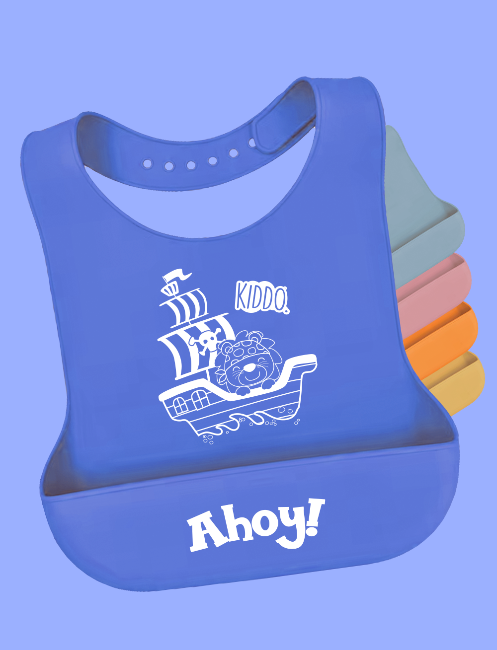 Kiddo Little Sailor Adult Silicone Bib