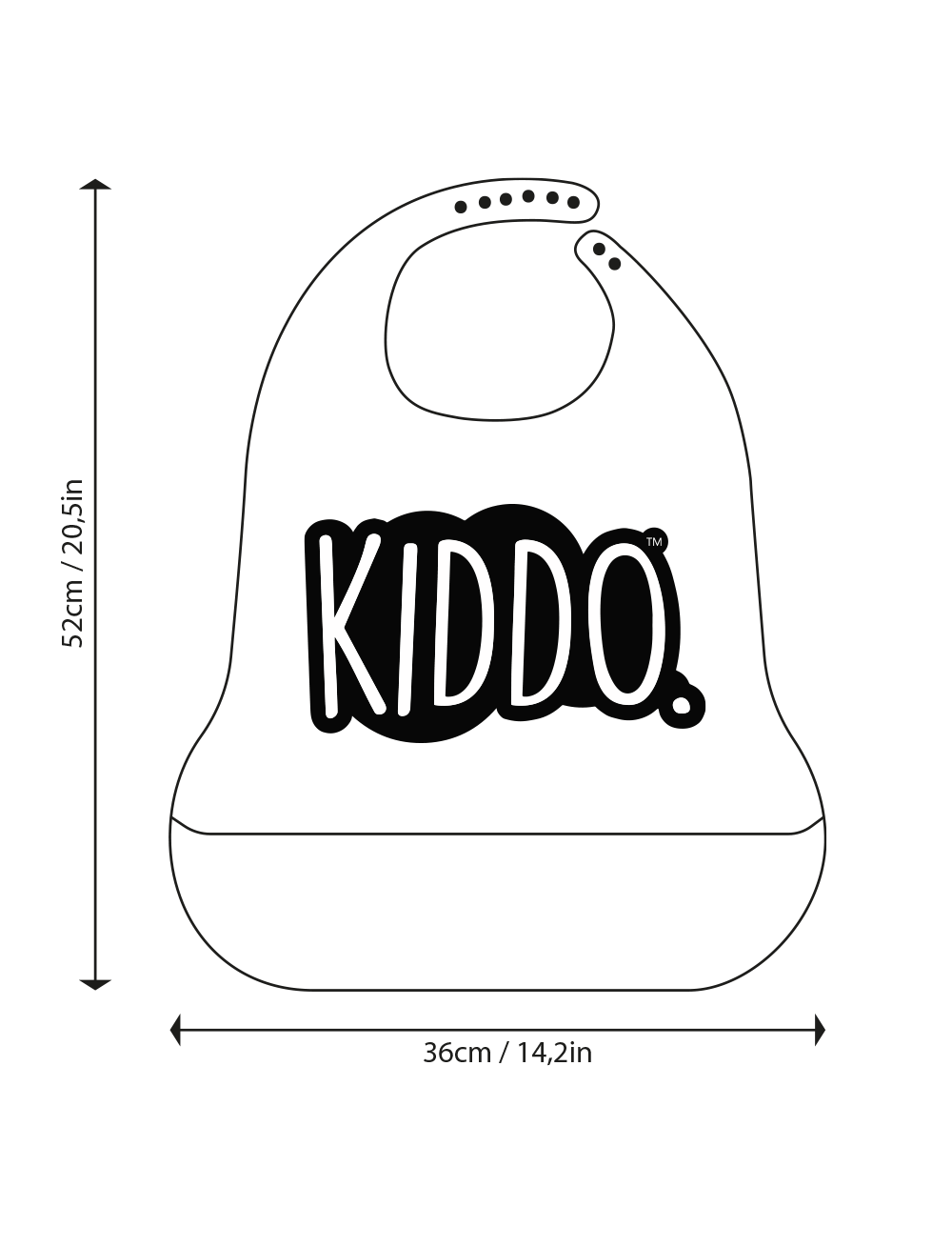 Kiddo Junior Plus Adult Silicone Bib